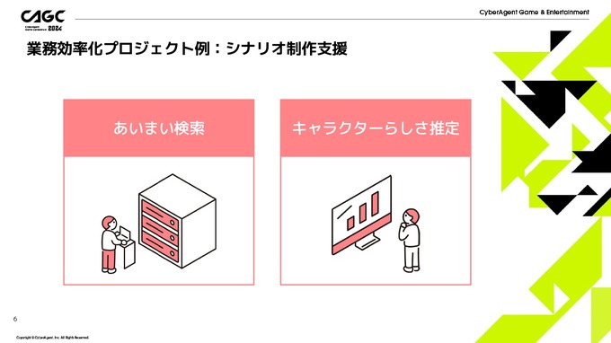 AIが“キャラクターらしさ”を推定し、シナリオ制作を支援―サイバーエージェントが開発する2つのAIツール【CAGC2024】