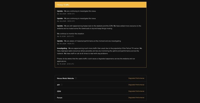 「Fallout」ドラマ化の影響がここにも！MOD配布サイト「Nexus Mods」トラフィック急増でアクセスしにくくなる状況に
