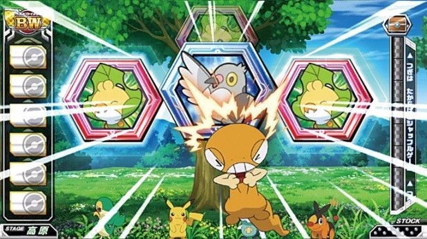 バンダイナムコゲームスは、人気テレビアニメ「ポケットモンスター ベストウイッシュ」をテーマにしたアーケード用大型メダルゲーム機『ポケモンメダルワールド』を全国のアミューズメント施設にて順次稼働開始すると発表しました。