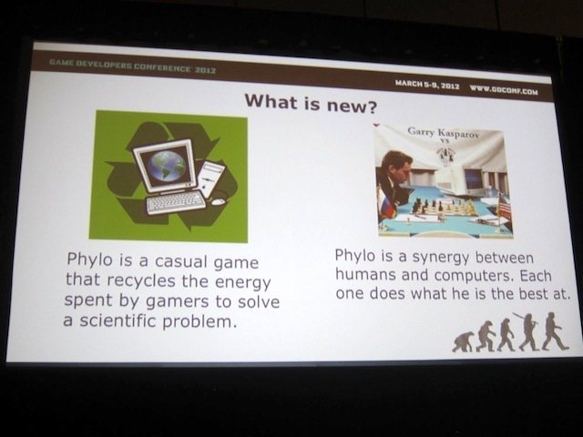 コンピュータには不得意なことでも、人間なら簡単にできることがある。だったら大量の人間を使って作業してもらえば良い。それもゲーム仕立てで・・・。こうしたコンセプトで誕生したゲームが、タンパク質構造予測を行う「Foldit」（2008年）です。ゲーミフィケーション