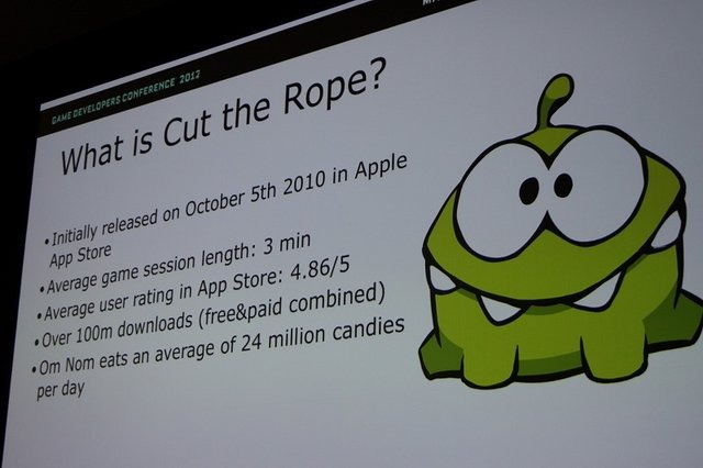 ロープを斬るという非常にシンプルなゲームながらiPhoneの『Cut the Rope』は無料版、有料版を合わせて1億回以上ダウンロードされた人気ゲームです。ZeptoLabのSemyon Voinov氏が同作のポストモーテムを行いました。