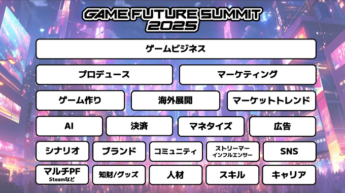 ゲームのプロデュースとマーケティングの「今」と「未来」が1日で分かる―「GAME FUTURE SUMMIT 2025」主催者に訊く立ち上げの裏側と最新トレンド