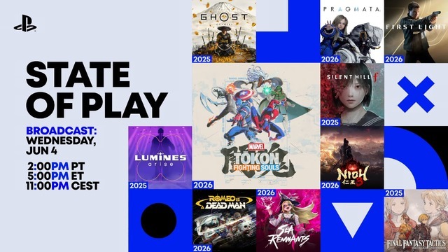 6月5日配信「State of Play」ピーク時視聴者数が最高記録達成！225万人超え