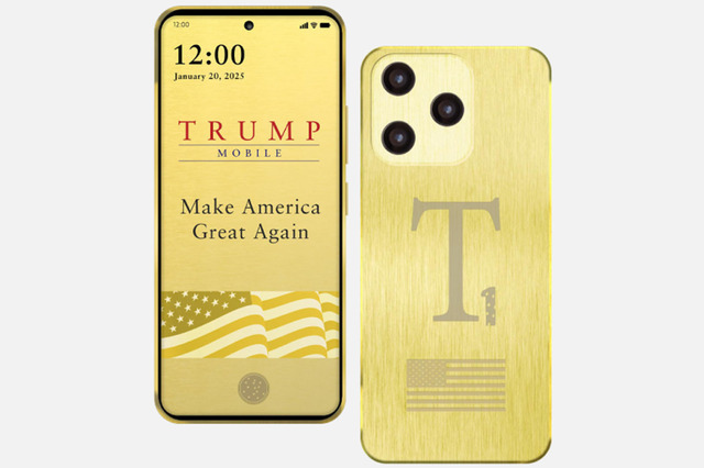 トランプ・モバイル設立、「T1 Phone」発表。まるで金の延べ板なゴールド一色スマホ