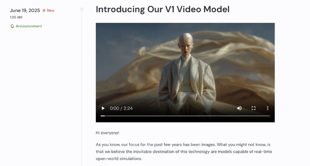 著作権訴訟渦中のミッドジャーニーがAI動画生成スタート。最後発なのに使い勝手がいい理由（CloseBox）