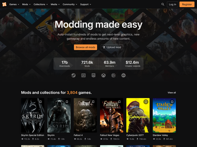 「我々は法律を遵守しますし、遵守しなければなりません」大手ModサイトNexus Mods、EU圏向けに近々アダルトコンテンツ制限等が導入か―児童ポルノ投稿の自動通報機能も実装へ