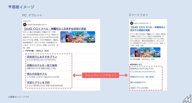 Yahoo!検索広告に生成AI機能追加、クイックリンクアセットを自動生成