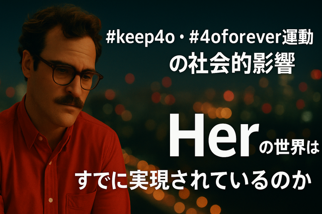 わたしのChatGPT 4oを返して！　GPT-5登場で失われた旧AIの復活願う#keep4o運動を最新AIはこう分析する（CloseBox）