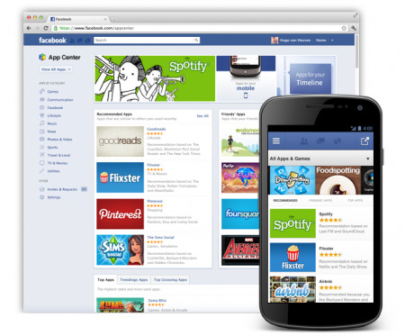 米  Facebook  が、  開発者ブログ  にて独自のアプリストア「App Center」を数週間以内にオープンすると発表した。