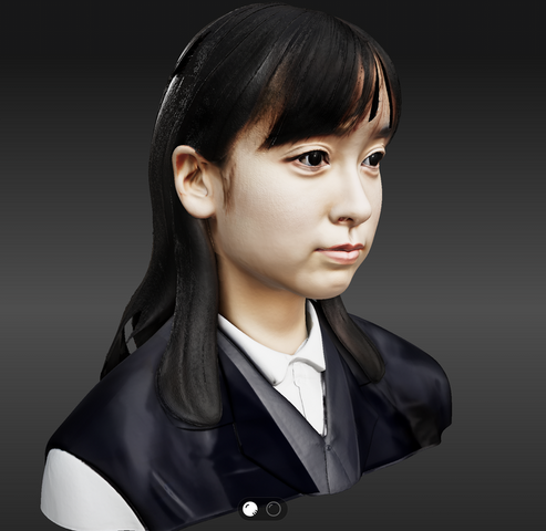 高精度の2D→3DモデリングAIサービスのHitem3Dが4面図入力に対応したので人物で試したらリアルすぎた（CloseBox）
