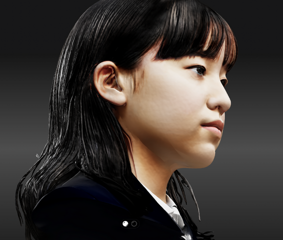 高精度の2D→3DモデリングAIサービスのHitem3Dが4面図入力に対応したので人物で試したらリアルすぎた（CloseBox）