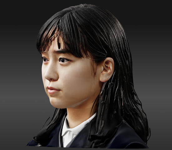 高精度の2D→3DモデリングAIサービスのHitem3Dが4面図入力に対応したので人物で試したらリアルすぎた（CloseBox）