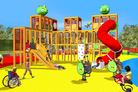 イギリスのゲーム系メディア  Poket Gamer  など各種海外メディアが伝えるところによれば、フィンランドの  Rovio Entertainment  が提供するゲームアプリ『Angry Birds』をテーマにした遊園地がイギリスにも建設されるという。