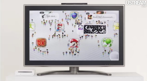 リビングでWii Uゲームパッドを持ちゾンビゲームに向かう青年。何度も立ち向かうも強力なゾンビを打ち破る方法は見つからず・・・。そこで別画面を開き、同じ敵に苦戦している他のプレイヤーのコメントを探す。それでも敢え無く殺されてしまい、意を決してゲームパッド