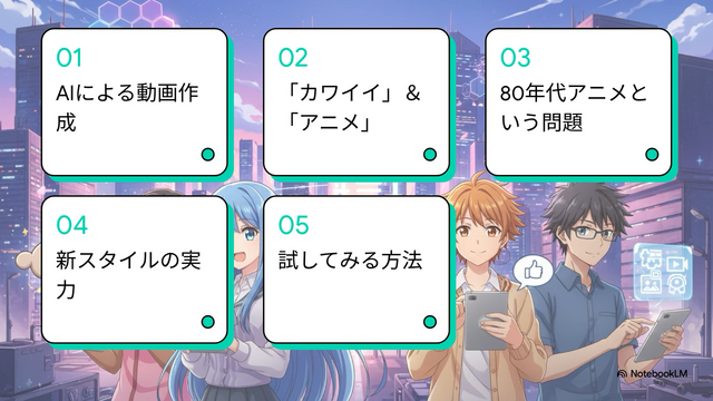 Googleがなんでも「カワイイ」「アニメ」で解説してしまう。NotebookLMの新テーマを試してみた（CloseBox）