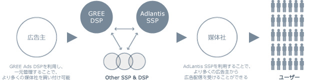 グリー株式会社  が、広告主様の出稿を最適化するスマートフォン専用のデマンドサイドプラットフォーム（以下「DSP」）「GREE Ads DSP」の提供を、6月25日より提携パートナー向けに開始すると発表した。また、同社のグループ会社である株式会社アトランティスも媒体社