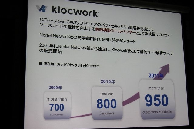 ゲームの開発が大規模化するにつれ、そのコードのバグや問題点を指摘するツールの重要性が増しています。「Game Tools & Middleware Forum 2012」にて丸紅情報システムズの加藤雅紀氏は同社が販売するコードの静的解析ツール「klockwork INSIGHT」について紹介しました