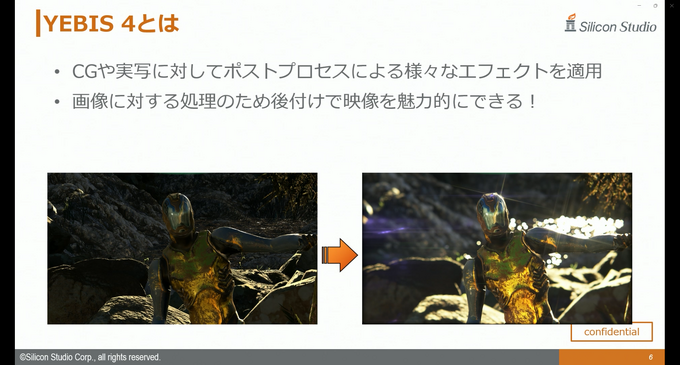 シリコンスタジオの最新ソフトウェアで自然なポストエフェクトと破綻のない“揺れもの”表現を！ ミドルウェア「YEBIS4」とUEプラグイン『Bone Dynamics』が解説されたセッションをレポート【GTMF 2025】