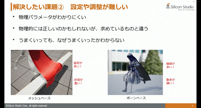 シリコンスタジオの最新ソフトウェアで自然なポストエフェクトと破綻のない“揺れもの”表現を！ ミドルウェア「YEBIS4」とUEプラグイン『Bone Dynamics』が解説されたセッションをレポート【GTMF 2025】