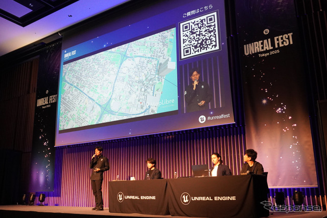 アンリアルエンジンで3D再現されたマップ画面