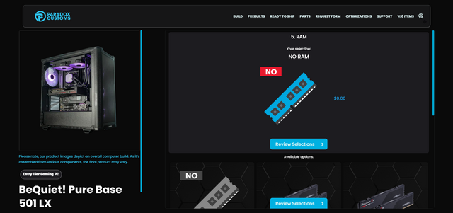 メモリだけでPC価格の4分の1…海外BTOショップが高騰と供給不足を受け「メモリ無し」オプションを提供開始