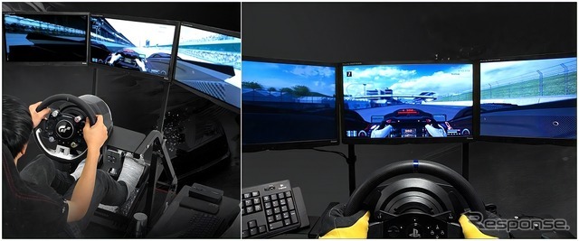 富士スピードウェイでレーシングシミュレーター + ドライビングアドバイスで顧客満足度を高める実証実験