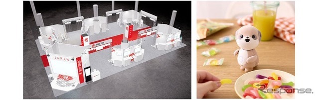 左：「JAPAN TECH」ブース（イメージ）、右：「ポケとも」
