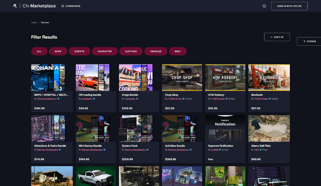 『GTA5』『RDR2』向けの公式Mod販売サイトがオープン！ FiveM/RedMクリエイターが作品を共有・販売可能