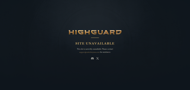 『Highguard』公式サイトが利用できない状態に…一時的な不具合なのかどうかは不明