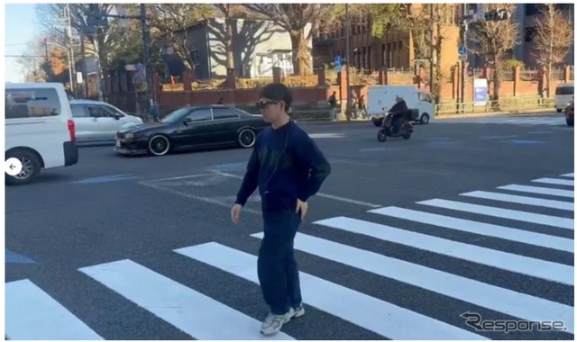 ARグラスをかけての実証の様子