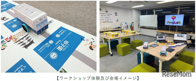 ワークショップ体験および会場イメージ