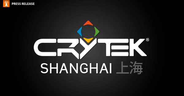 Crytekはアジア市場での拡大を目指して、上海に新スタジオCrytek Shanghai Softwareを設立すると発表しました。