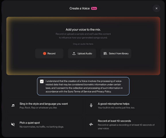 俺のAIクローンと歌い比べてみた結果。Suno v5.5に自分の歌声を登録して自由に歌わせられる「Voice」登場（CloseBox）
