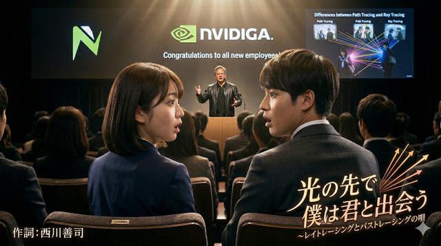 連載「歌うテックニュース」第6回：恋はレイトレーシングのように。パストレーシングとはどう違うの？　「キミとボクとの出会い」で描く次世代ゲーム機の恋模様（西川善司）