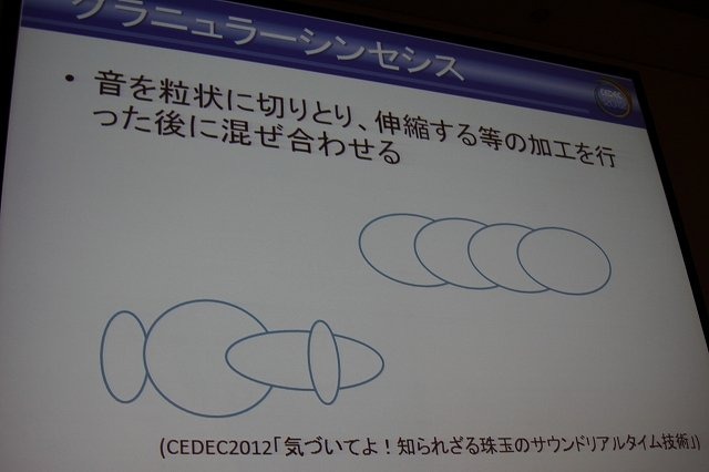 オンラインゲームとして現在提供中で、全面的なリニューアルも施される予定の『Final Fantasy XIV』。CEDEC 2012の2日目、午後のセッションでは「Final Fantasy XIVで搭載されたサウンド新技術の紹介」と題した講演が行われました。