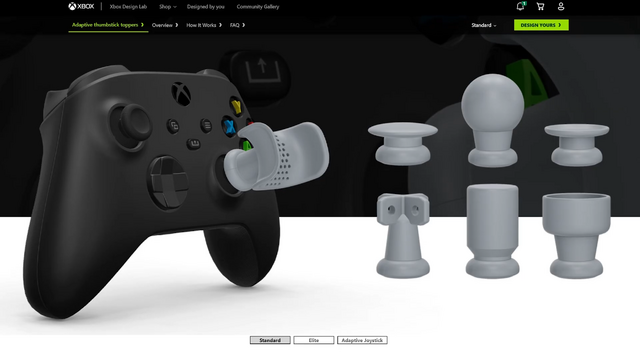 マイクロソフト、足でも遊べるスティックの3Dプリント用データ公開　Xboxコントローラ用アダプティブ サムスティック トッパー