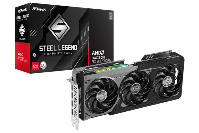 AsRock AMD Radeon RX 9070 GRE Steel Legend Dark 12GB OC