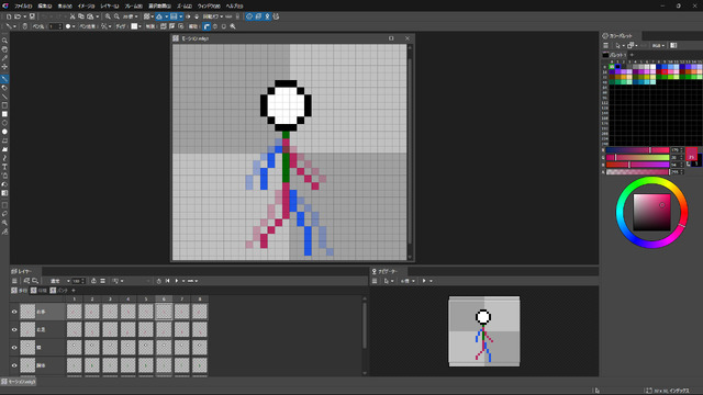 歩行や攻撃などアニメーション制作もできちゃう！定番ドット絵エディター最新版『Edge3』Steamにて早期アクセス開始
