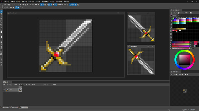 歩行や攻撃などアニメーション制作もできちゃう！定番ドット絵エディター最新版『Edge3』Steamにて早期アクセス開始