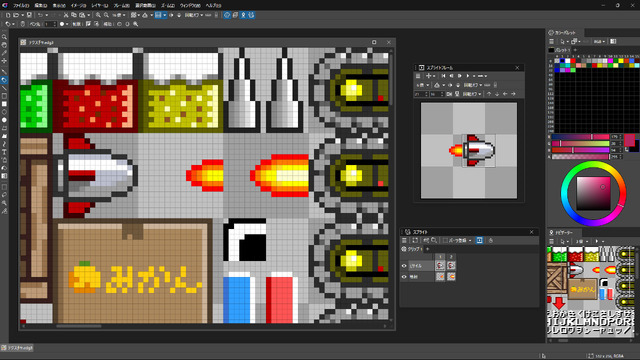 歩行や攻撃などアニメーション制作もできちゃう！定番ドット絵エディター最新版『Edge3』Steamにて早期アクセス開始