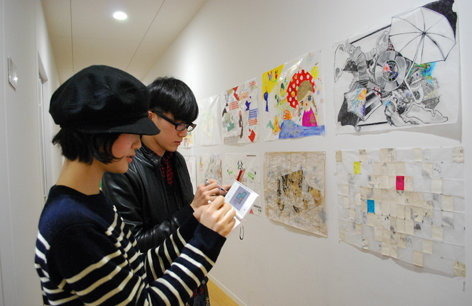京都精華大学は、27日から開催する卒業・修了制作展にて、ニンテンドーDSを音声ガイドとして使った作品展示を行います。