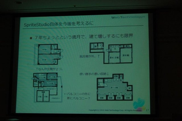 CEDEC2012、2日目では株式会社ウェブテクノロジ・コムのPRセッション「改めて注目される2Dアニメーションツール『SpriteStudio』」が行われました。同社のソリューション営業部の浅井維新氏とプログラマーの遠藤義輝氏が、2DアニメーションツールSpriteStudioを紹介する