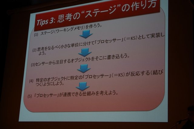 日本が後塵を拝しているこの分野で海外へ向けて盛り返すべく、次世代AIの構築に必要な理論や概念について、スクウェア・エニックスのリードAIサーチャーである三宅陽一郎氏が「次世代ゲームと人工知能」と題したセッションを行いました。