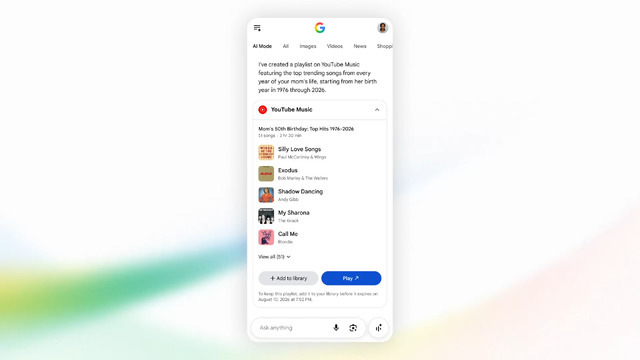 Google検索のAI ModeがYouTube Music、Canva、Instacartと連携可能に