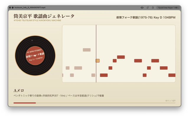 歌謡曲の巨匠サウンドをアルゴリズムで。ローカル生成するブラウザアプリをClaude Fable 5で作ってみた（CloseBox）