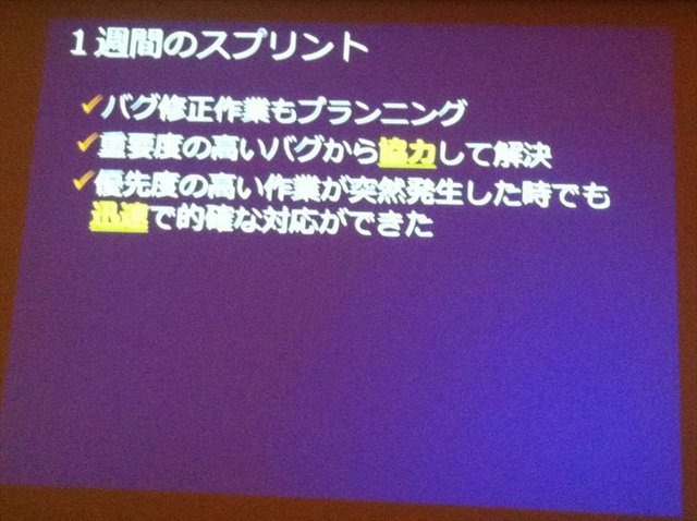 CEDEC2012最終日の8月22日には、株式会社バンダイナムコスタジオと株式会社ディンプスによる合同セッション「ストリートファイター×アジャイルで直接対決×鉄拳」が行われました。