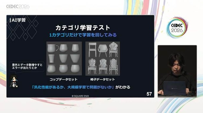 自社3Dアセットで学習した3D生成AIを研究開発する…スクウェア・エニックスの取り組みとは？【CEDEC2026】