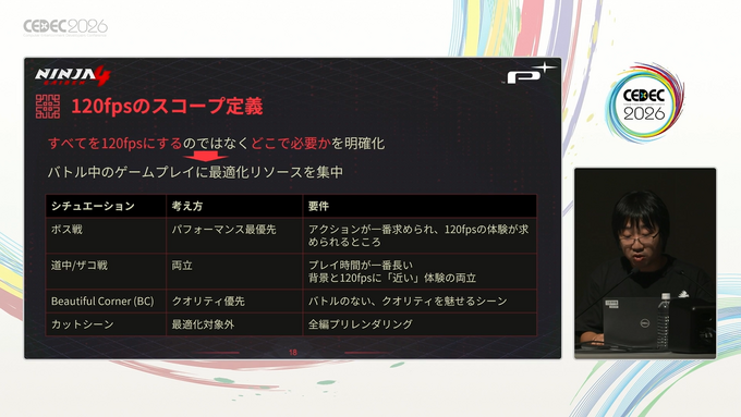 120fpsによる現代最高のアクション体験を提供するために。『NINJA GAIDEN 4』で現行ハード最上級のフレームレートを実現したやり方について【CEDEC 2026】