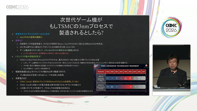 今この時代に「次世代ゲーム機」は可能なのか？半導体進歩の状況から考える、新たなるゲームハードの誕生に立ちふさがる壁【CEDEC2026】