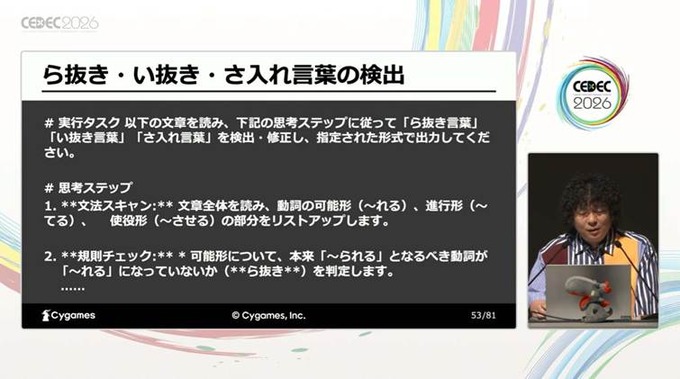 方言、特有の言い回し、誤字をサポートするCygamesのシナリオ執筆支援AIツールはこうして開発された【CEDEC2026】